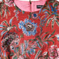 Red Floral Jacquard A-line Mini Dress