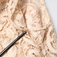 Beige Floral Lace Sleeveless Sheath Dress