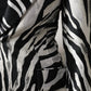 Black White Polyester Women Blazer Jacket