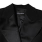 Black Wool Jumpsuit Dress Women Coat Jacket