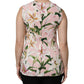Multicolor Floral Print Round Neck Tank Top