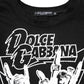 Black Cotton Printed Short Sleeves T-shirt