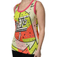 Multicolor Printed Crystal Embellishment Top