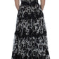 Floral Lace Maxi Dress in B&W