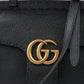 Black Leather GG Marmont Handbag