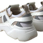 Sneakers White Beige Leather Sport DAYMASTER Shoes
