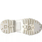 White Leather Rubber Logo Ankle Boots Shoes