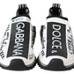 White Black Slip On Sorrento Sneakers
