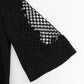 Elegant Black Wool Cutout Maxi Dress