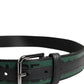 Green Black Polyester DG Logo Buckle Belt
