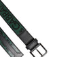 Green Black Polyester DG Logo Buckle Belt