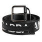 Black White DG Logo Brass Metal Buckle Belt