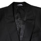 Black Single Breasted Suit 2 Piece Jacket