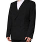 Black MARTINI Double Breasted Suit Jacket