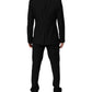 Black MARTINI Crystal Embellished 3 Pc Suit