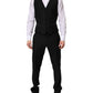Black MARTINI Crystal Embellished 3 Pc Suit