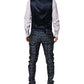 Blue MARTINI Star Jacquard 3 Piece Suit