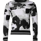 Multicolor Logo Crew Neck Pullover Sweater