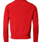 Red Eye Print Crew Neck Men Pullover Sweater