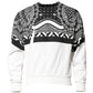 Black White Bandana Cotton Men Sweatshirt Sweater