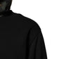 Black Camouflage Hooded Sweatshirt Sweater