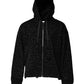 Black Leopard Full Zip Hooded Sweatshirt Sweater