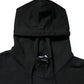 Black Logo Full Zip Hooded Men Sweatshirt Sweater