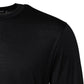 Dark Blue Silk Crew Neck Men Pullover Sweater