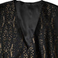 Black Lurex Dress Formal Men Waistcoat Vest
