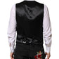 Red Floral Brocade Formal Men Waistcoat Vest
