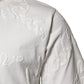 White Cotton Logo Embossed Crew Neck T-shirt