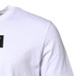 White Cotton Logo Patch Crew Neck T-shirt