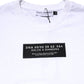 White Cotton Logo Patch Crew Neck T-shirt