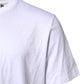 White Logo Embroidery Crew Neck T-shirt