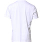 White Logo Embroidery Crew Neck T-shirt