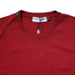 Red Cotton Short Sleeves Crew Neck T-shirt