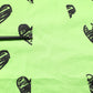 Green Heart Print Cotton Crew Neck T-shirt