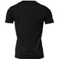 Black Cotton Short Sleeves Round Neck T-shirt