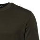 Dark Green Long Sleeves Crew Neck T-shirt