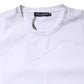White Cotton Short Sleeves Crew Neck T-shirt
