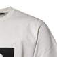 White Cotton DG Logo Print Round Neck T-shirt
