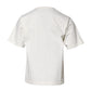 White Cotton DG Logo Print Round Neck T-shirt