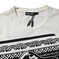 White Cotton Logo Bandana Print T-shirt