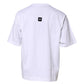 White Cotton Logo Print Crew Neck T-shirt