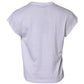 White Logo Embroidery Round Neck T-shirt