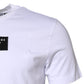 White Cotton Logo Patch Crew Neck T-shirt