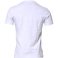 White Cotton Logo Patch Crew Neck T-shirt