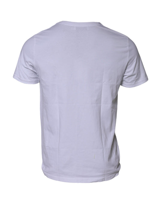 White DG Logo Print Short Sleeves T-shirt