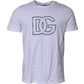 White DG Logo Print Short Sleeves T-shirt