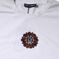 White Logo Embellish Short Sleeves T-shirt